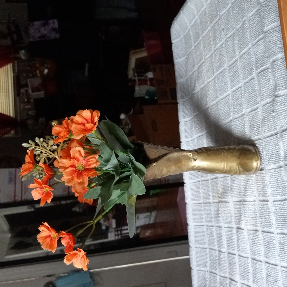 Vtg solid brass boot. - Picture 2 of 4